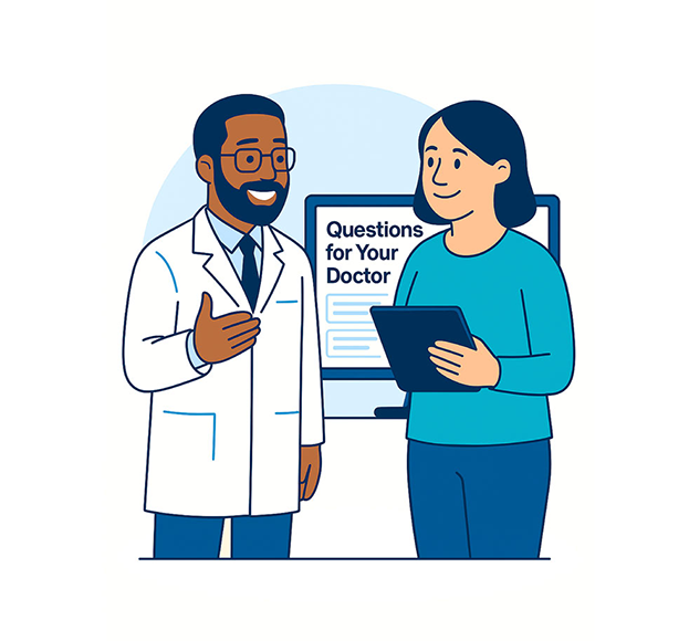 Step three: Questions are populated